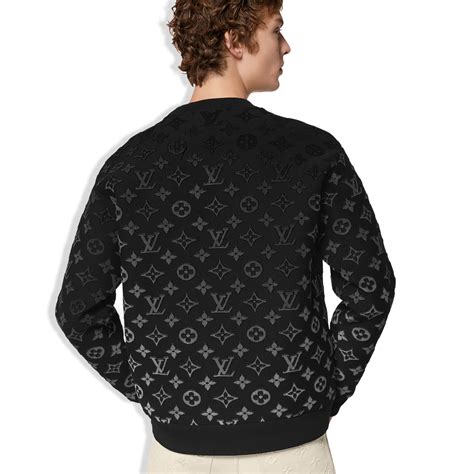 louis vuitton all over monogram black white sweatshirt|louis vuitton button up shirt.